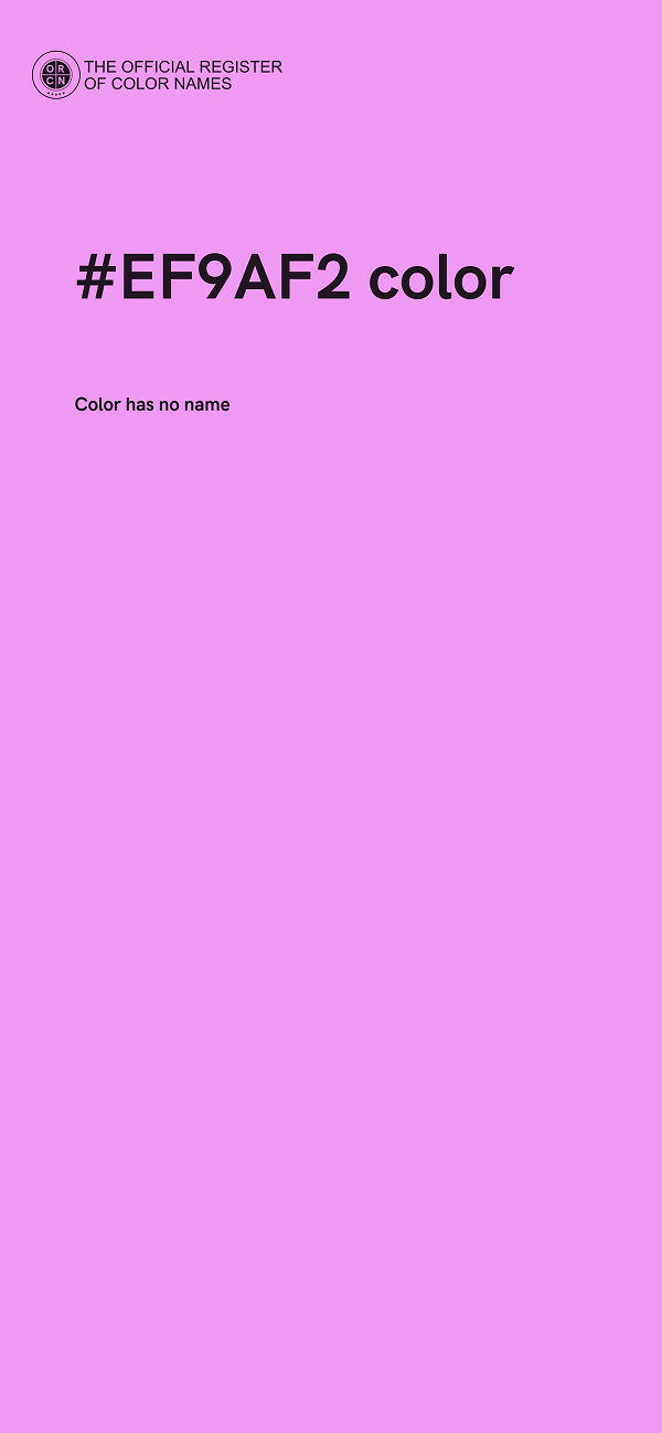 #EF9AF2 color image