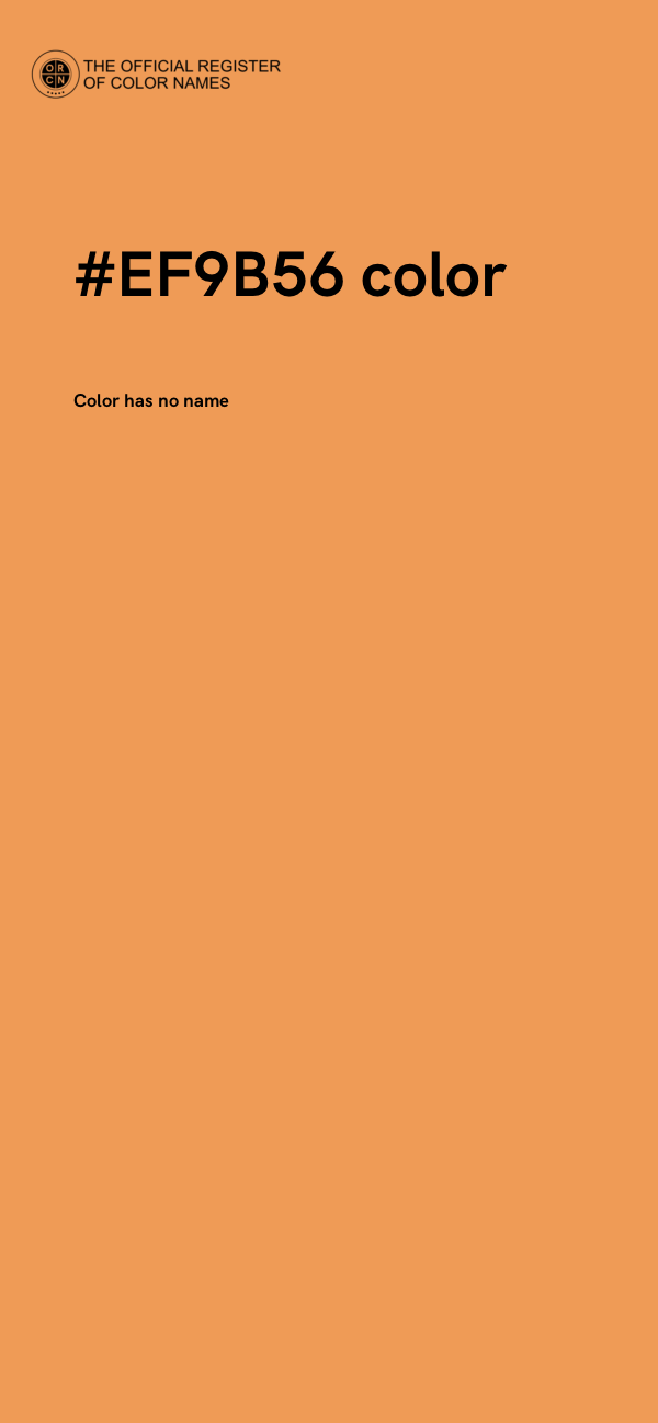 #EF9B56 color image