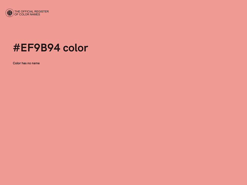 #EF9B94 color image