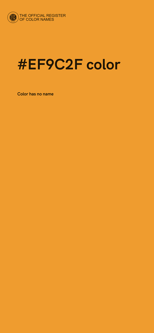 #EF9C2F color image