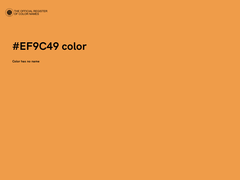 #EF9C49 color image