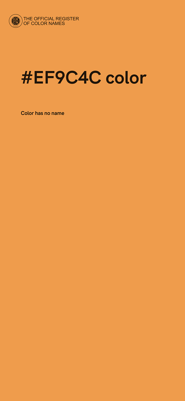 #EF9C4C color image