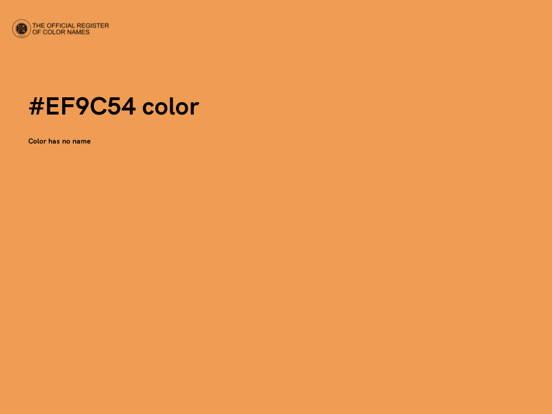 #EF9C54 color image