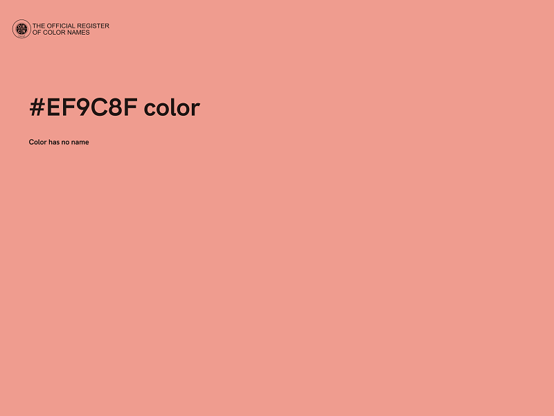 #EF9C8F color image