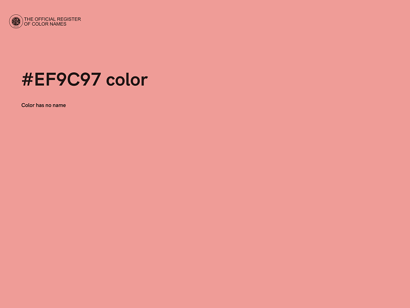 #EF9C97 color image