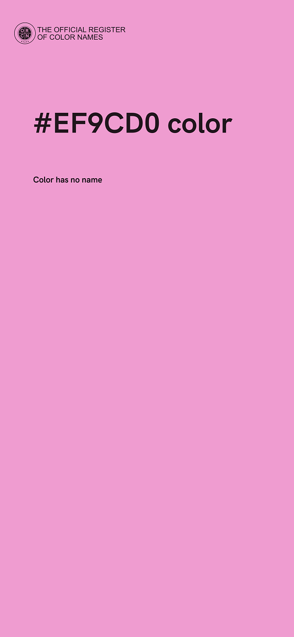 #EF9CD0 color image