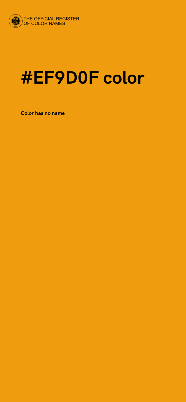 #EF9D0F color image