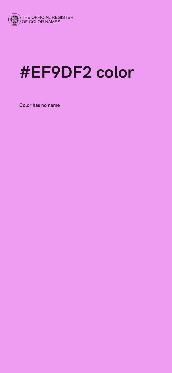 #EF9DF2 color image