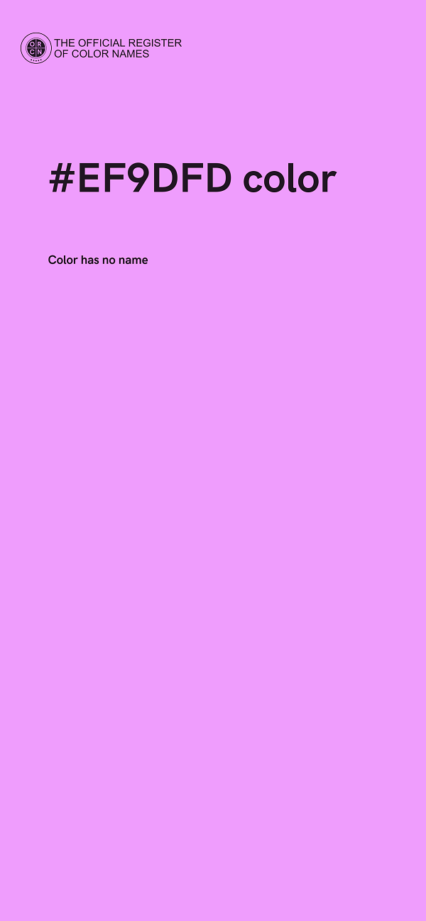 #EF9DFD color image