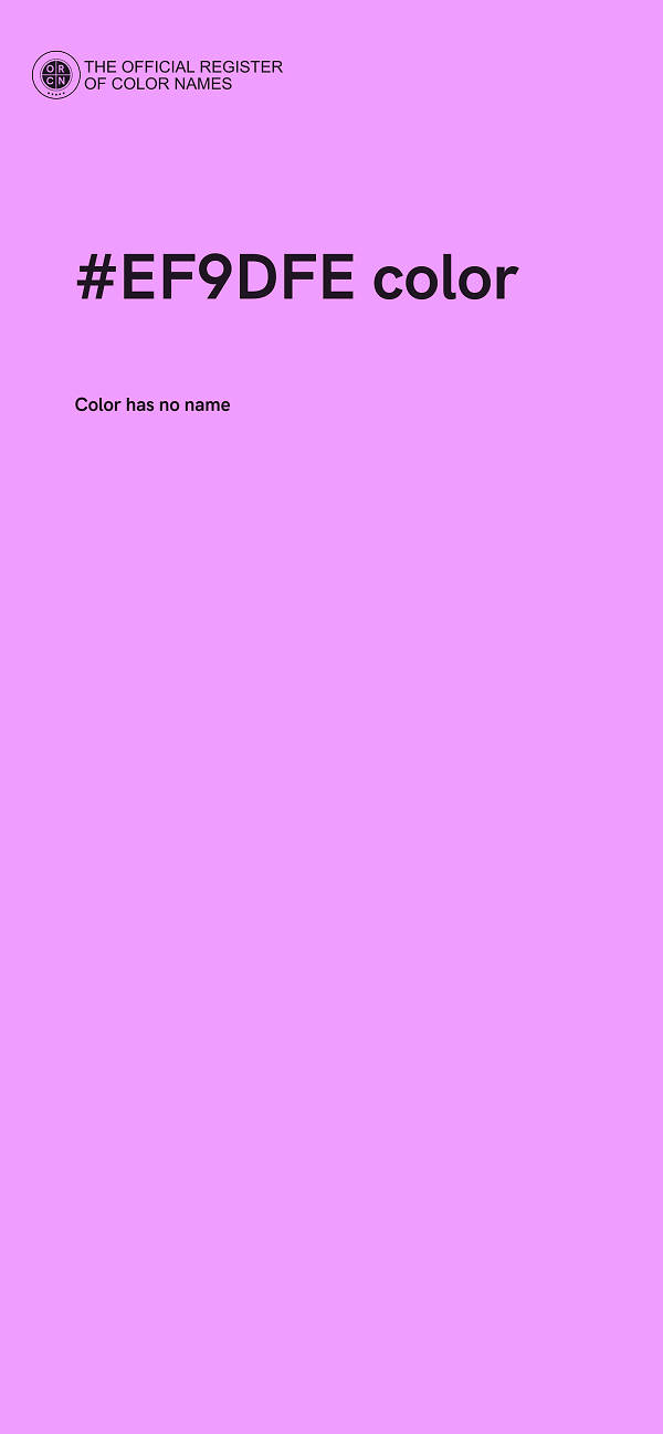 #EF9DFE color image