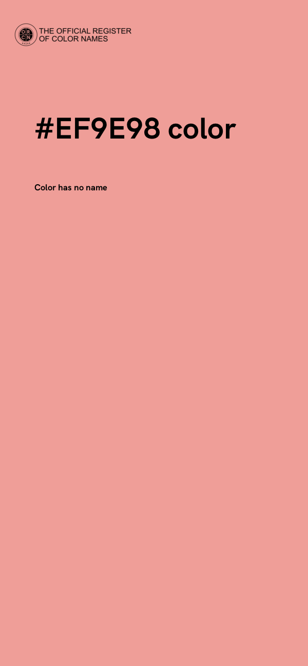 #EF9E98 color image