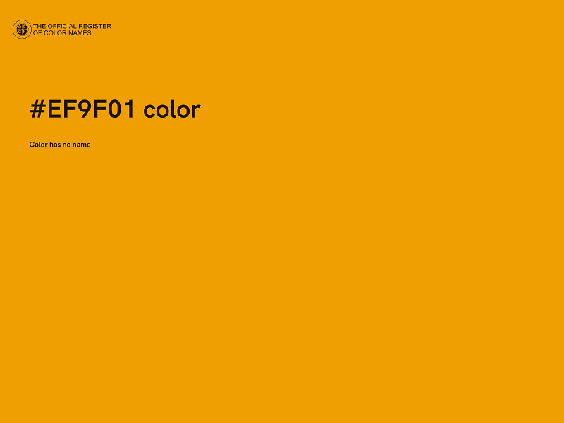 #EF9F01 color image