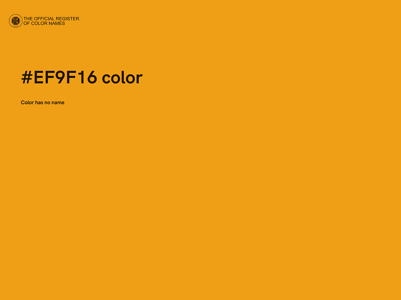 #EF9F16 color image