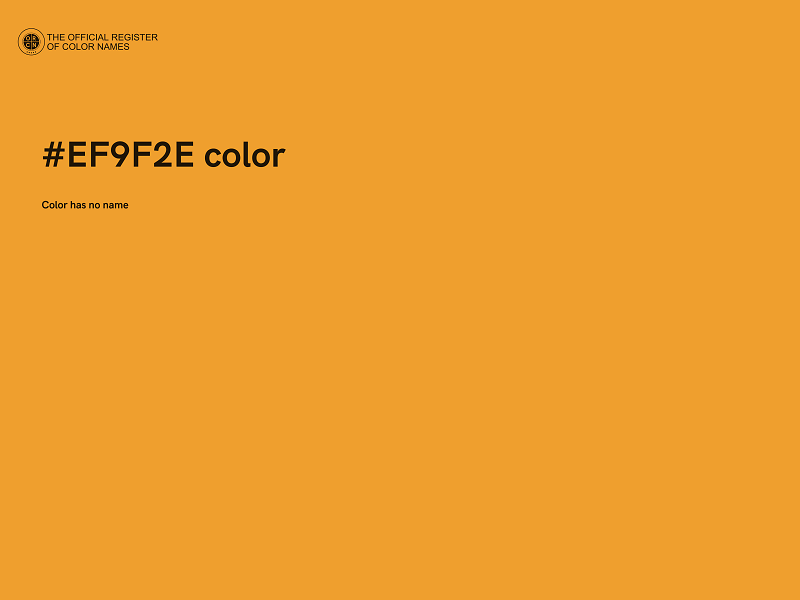 #EF9F2E color image