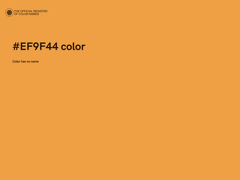 #EF9F44 color image