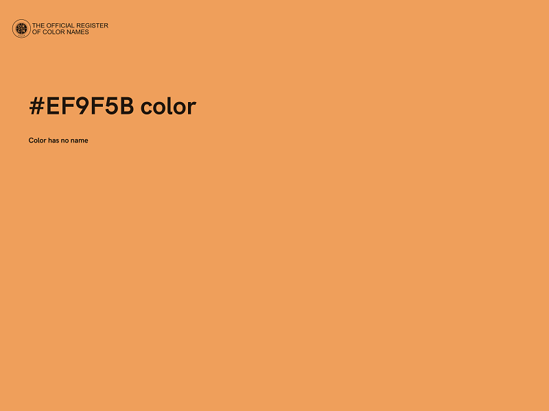 #EF9F5B color image