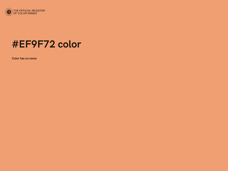 #EF9F72 color image