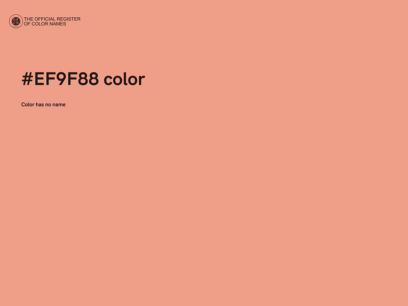 #EF9F88 color image