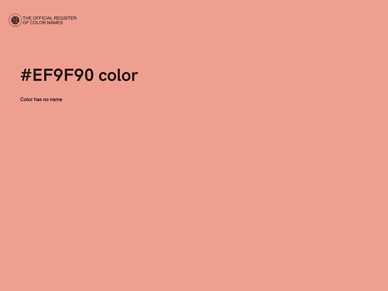 #EF9F90 color image