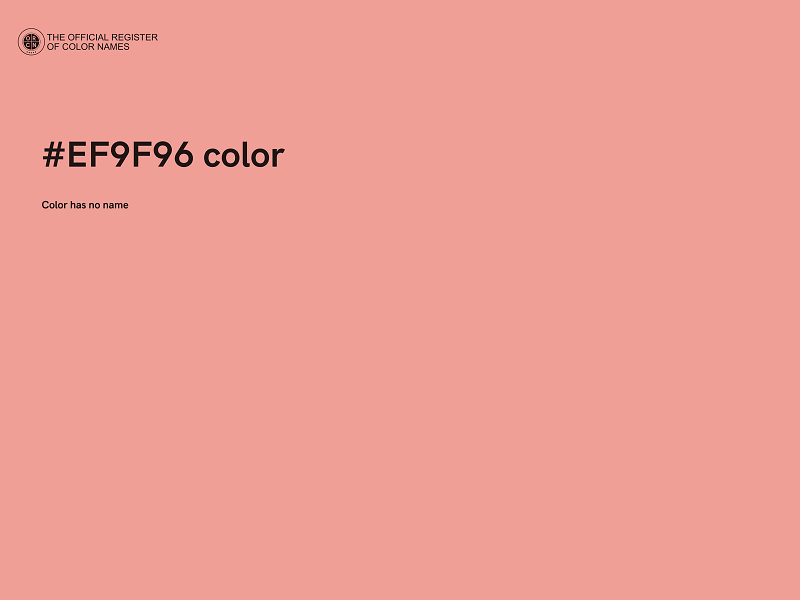 #EF9F96 color image