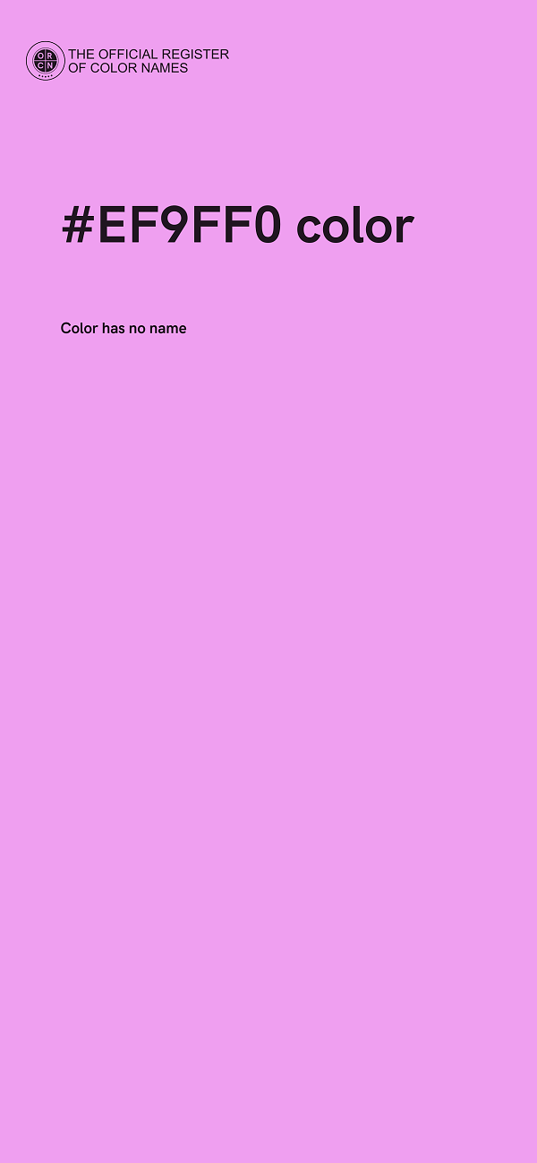 #EF9FF0 color image