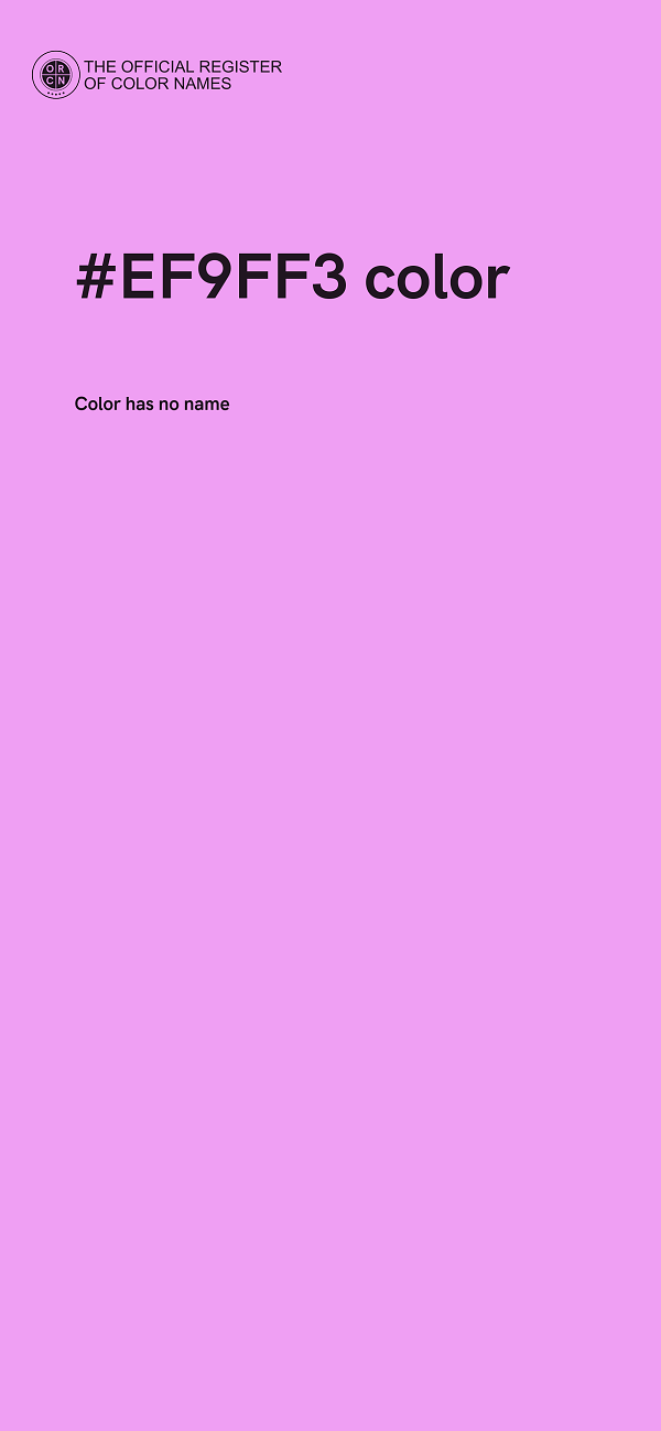 #EF9FF3 color image
