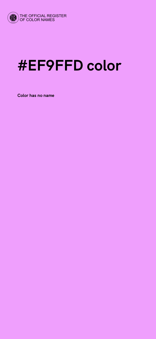 #EF9FFD color image