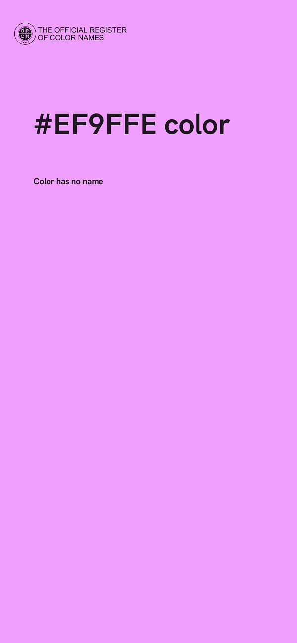 #EF9FFE color image