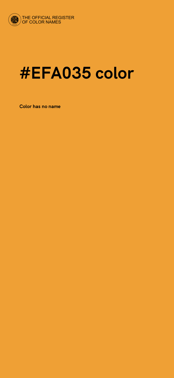 #EFA035 color image