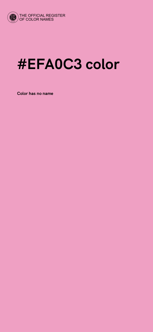 #EFA0C3 color image