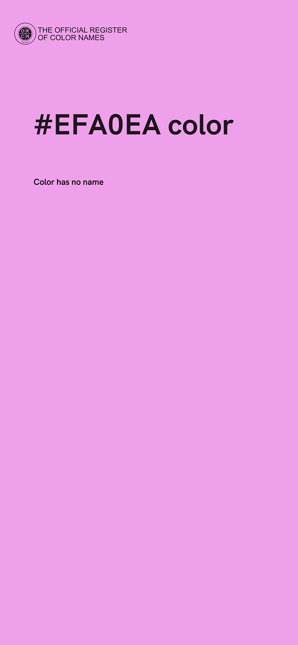 #EFA0EA color image
