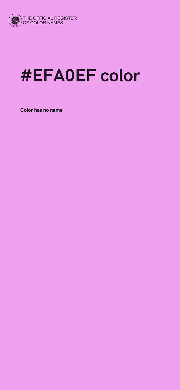 #EFA0EF color image