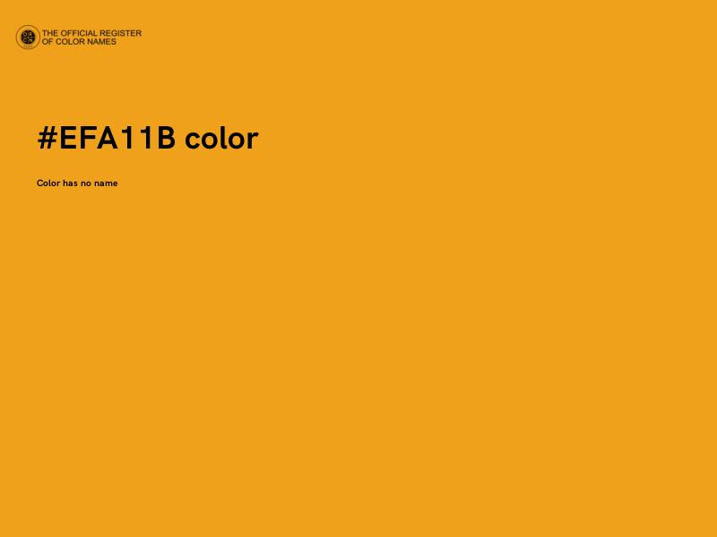 #EFA11B color image