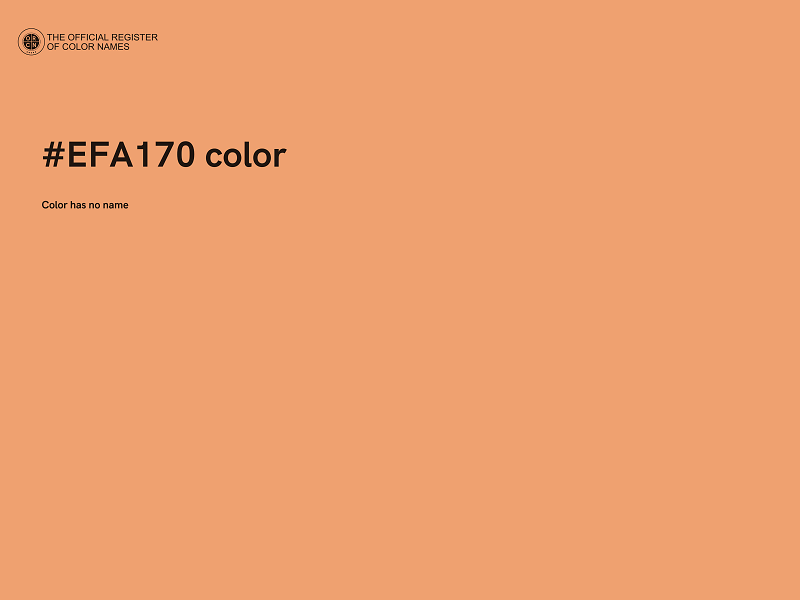 #EFA170 color image