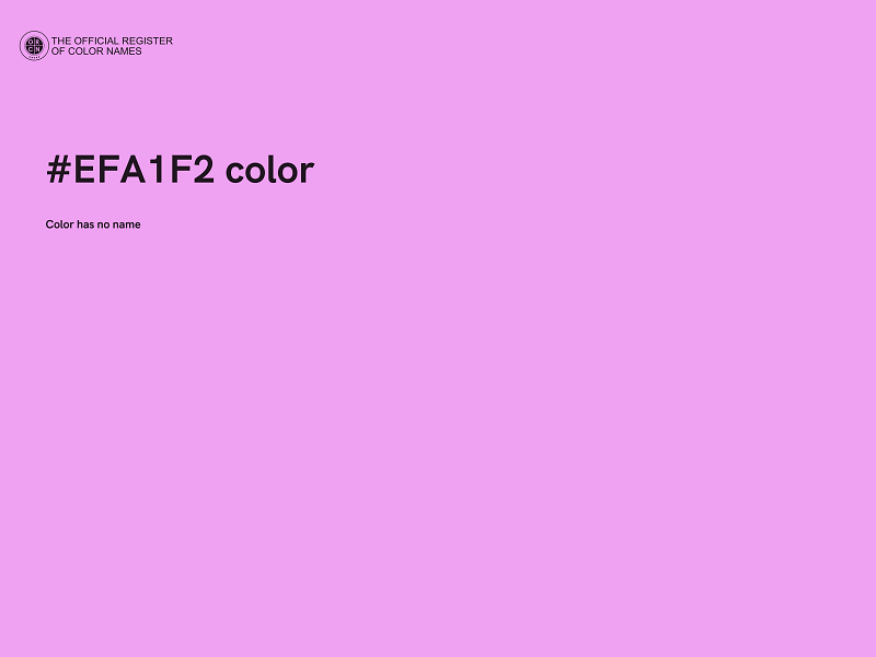 #EFA1F2 color image