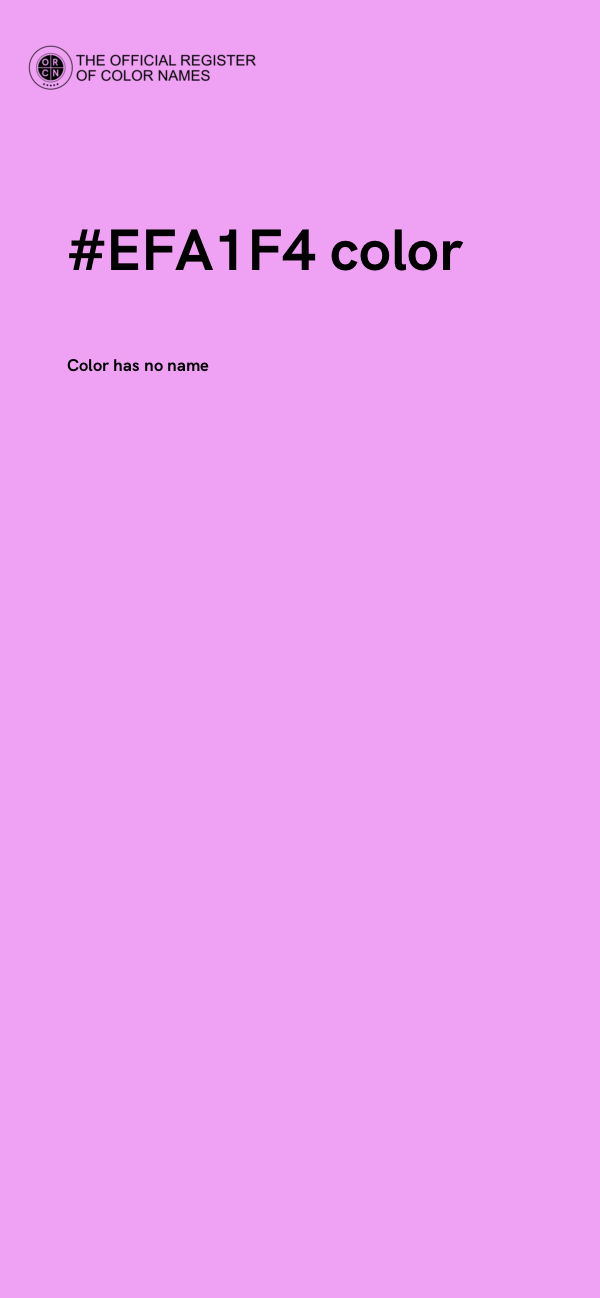 #EFA1F4 color image
