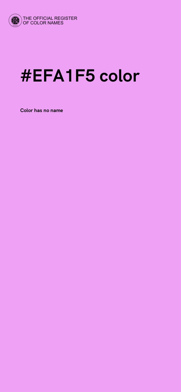#EFA1F5 color image