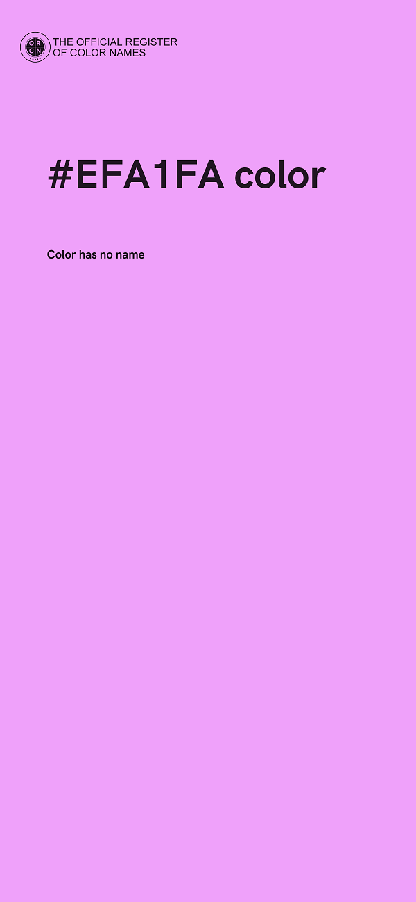 #EFA1FA color image