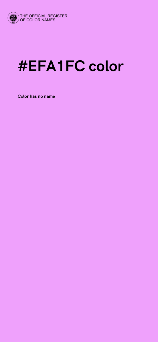 #EFA1FC color image