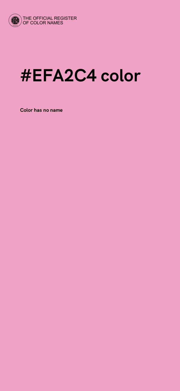 #EFA2C4 color image