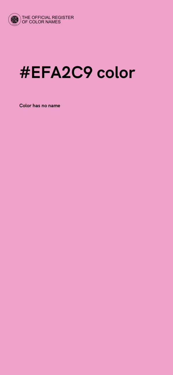 #EFA2C9 color image