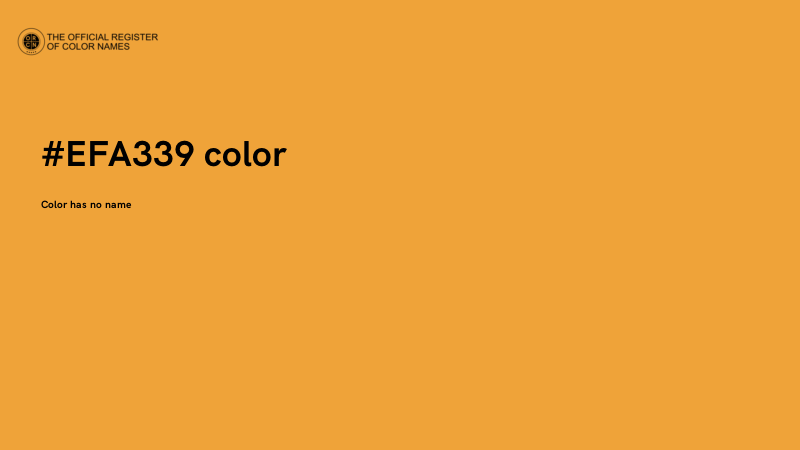 #EFA339 color image