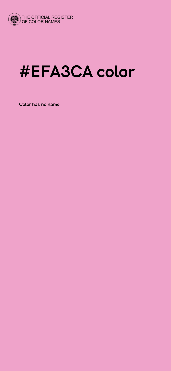 #EFA3CA color image