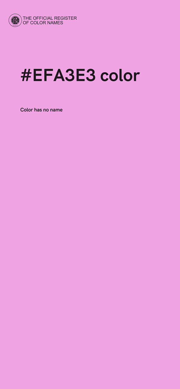 #EFA3E3 color image