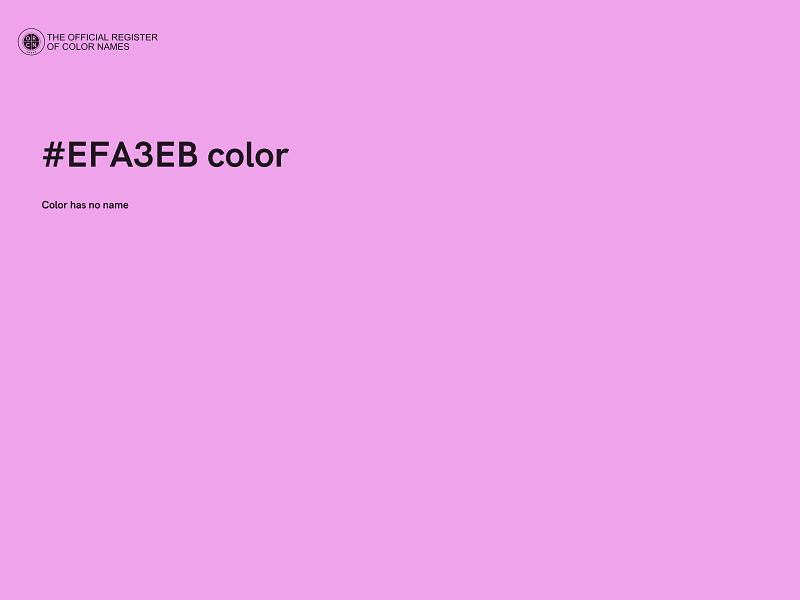 #EFA3EB color image