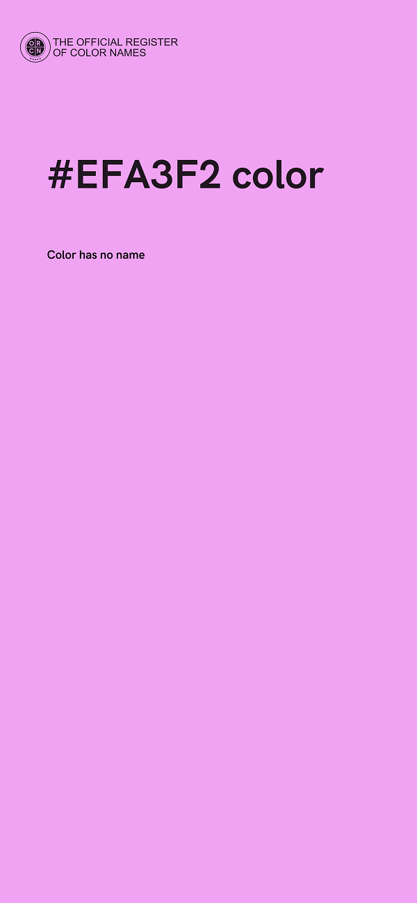 #EFA3F2 color image