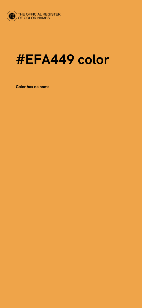 #EFA449 color image