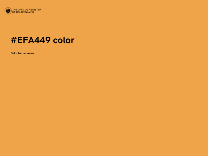 #EFA449 color image