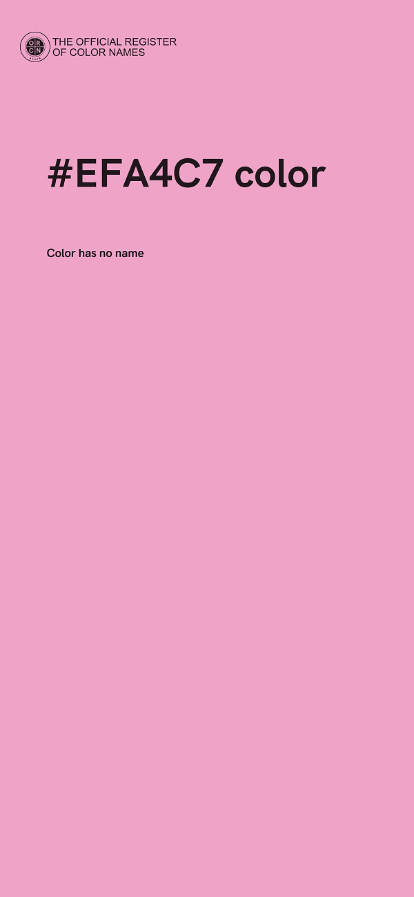 #EFA4C7 color image