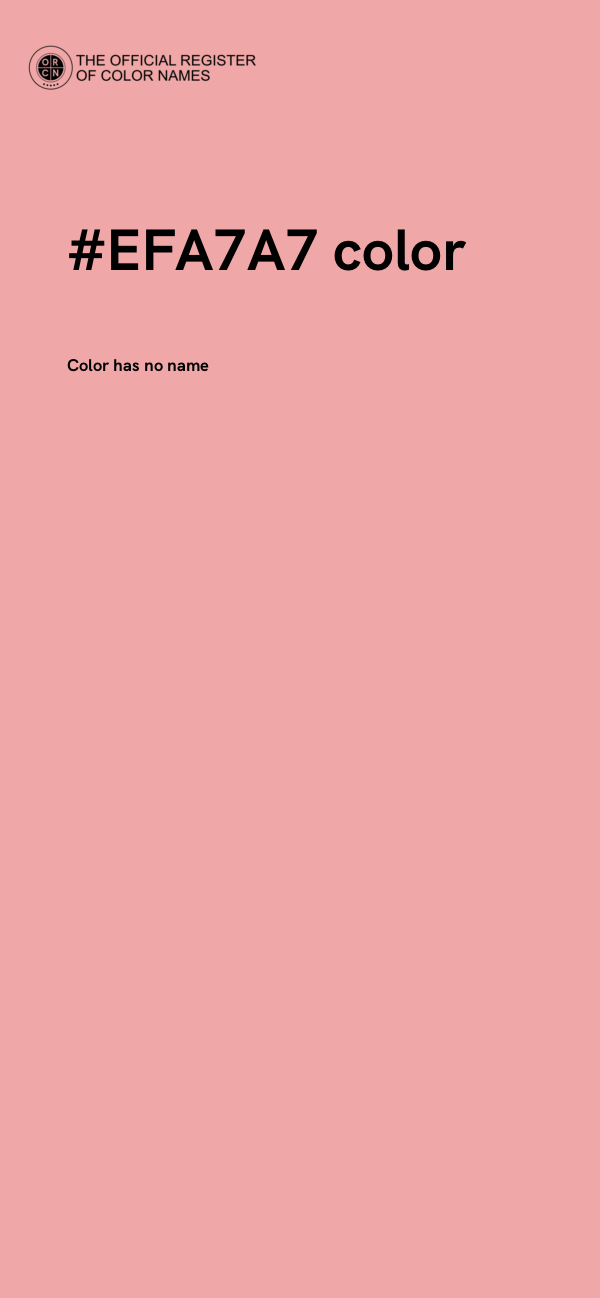 #EFA7A7 color image